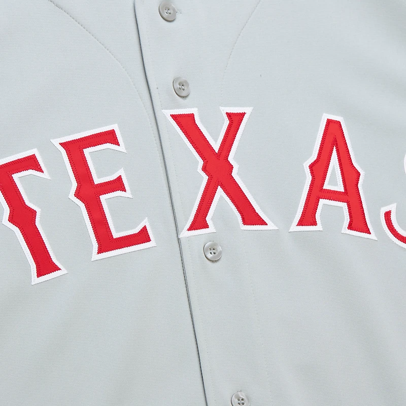 Mitchell & Ness Ivan Rodriguez gris Texas Rangers 1994 Cooperstown Collection authentique maillot foncé pour hommes