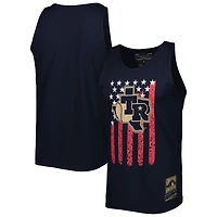 Men's Mitchell & Ness Navy Texas Rangers Cooperstown Collection Stars and Stripes Tank Top
