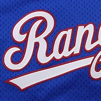 Mitchell & Ness Nolan Ryan Royal Texas Rangers 1989 Authentique Cooperstown Collection Maillot d'entraînement au bâton en maille pour hommes