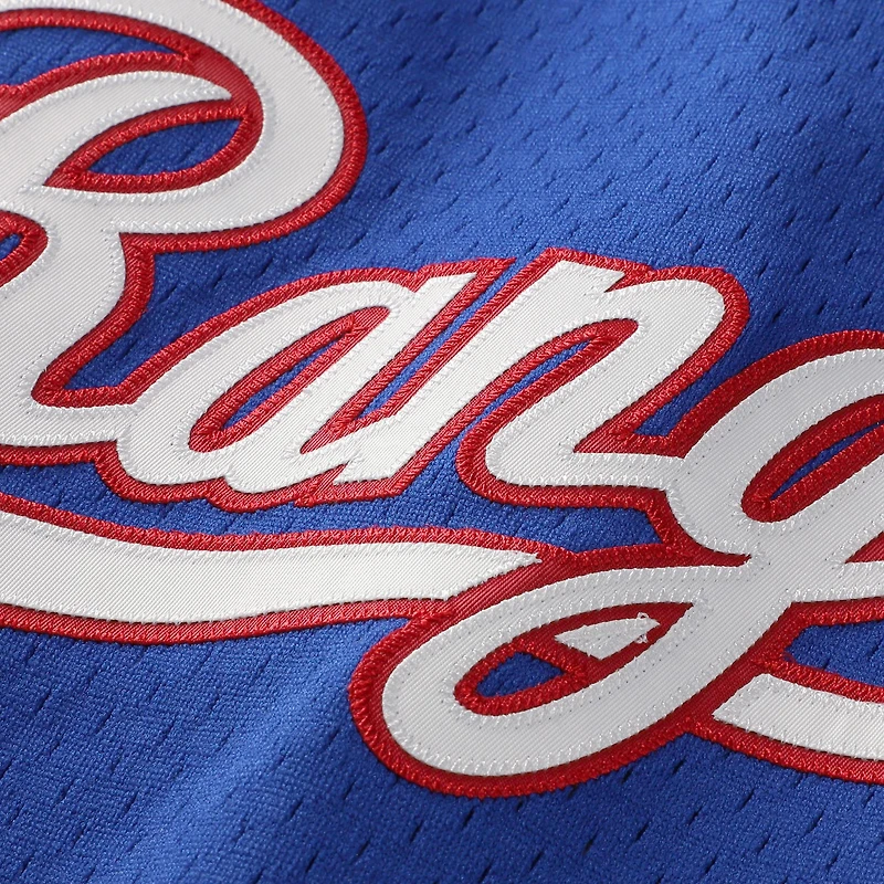 Men's Mitchell & Ness Nolan Ryan Royal Texas Rangers Authentic Batting Practice Jersey