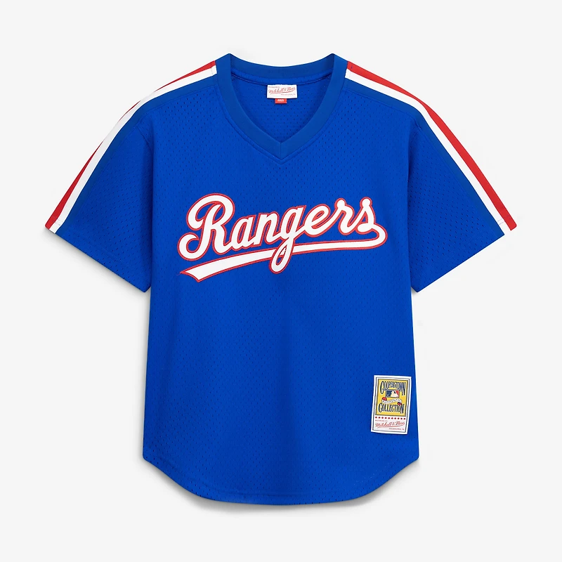 Men's Mitchell & Ness Nolan Ryan Royal Texas Rangers Big Tall Cooperstown Mesh Batting Practice Jersey
