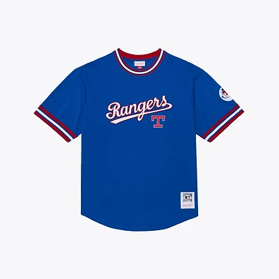 Men's Mitchell & Ness Royal Texas Rangers Wild Pitch Ringer T-Shirt