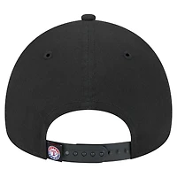 Casquette ajustable Texas Rangers 9FORTY A-Frame noire New Era pour homme