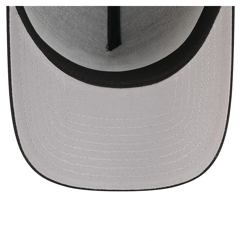 Men's New Era  Black Texas Rangers A-Frame 59FORTY Fitted Hat