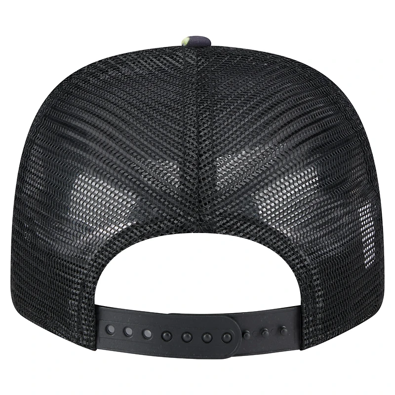 Casquette extensible à bouton-pression 9SEVENTY noire New Era Texas Rangers Adventure Drinks pour homme