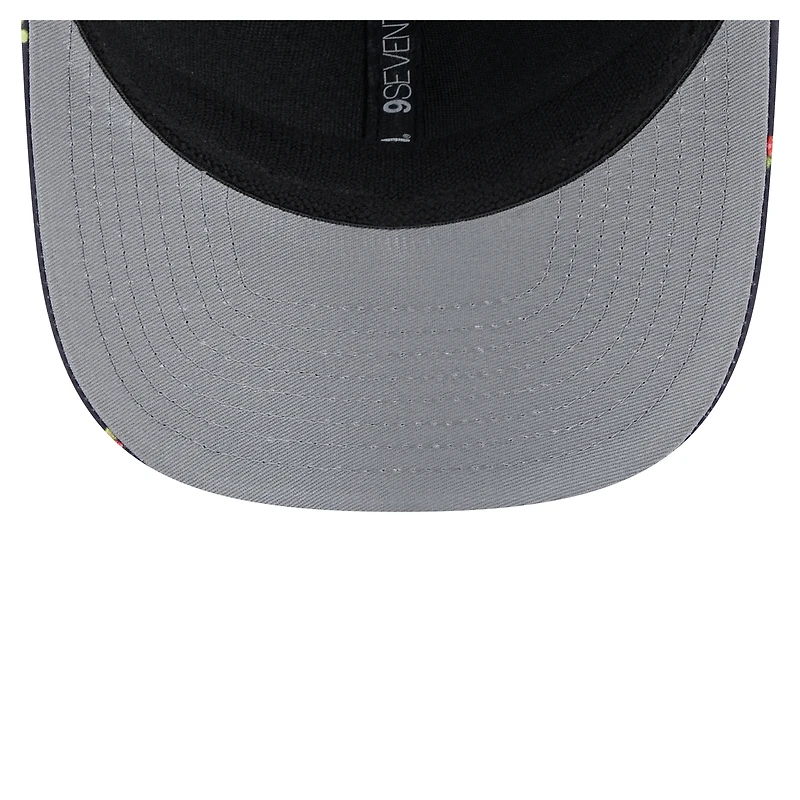Casquette extensible à bouton-pression 9SEVENTY noire New Era Texas Rangers Adventure Drinks pour homme