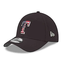 Casquette New Era noire pour homme Texas Rangers America 250 39THIRTY Flex