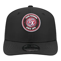 Men's New Era  Black Texas Rangers Circle 9SEVENTY Adjustable Hat