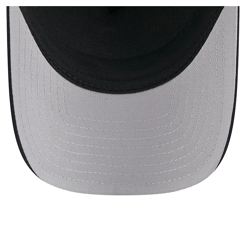 Casquette camionneur ajustable noire Texas Rangers City Initial 9FORTY pour homme de New Era
