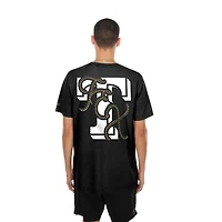 Men's New Era  Black Texas Rangers Injection Lifestyle Urban Ranchwear T-Shirt