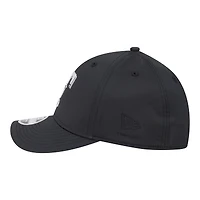 Casquette New Era noire pour homme Texas Rangers métallisée 39THIRTY M-Crown Flex