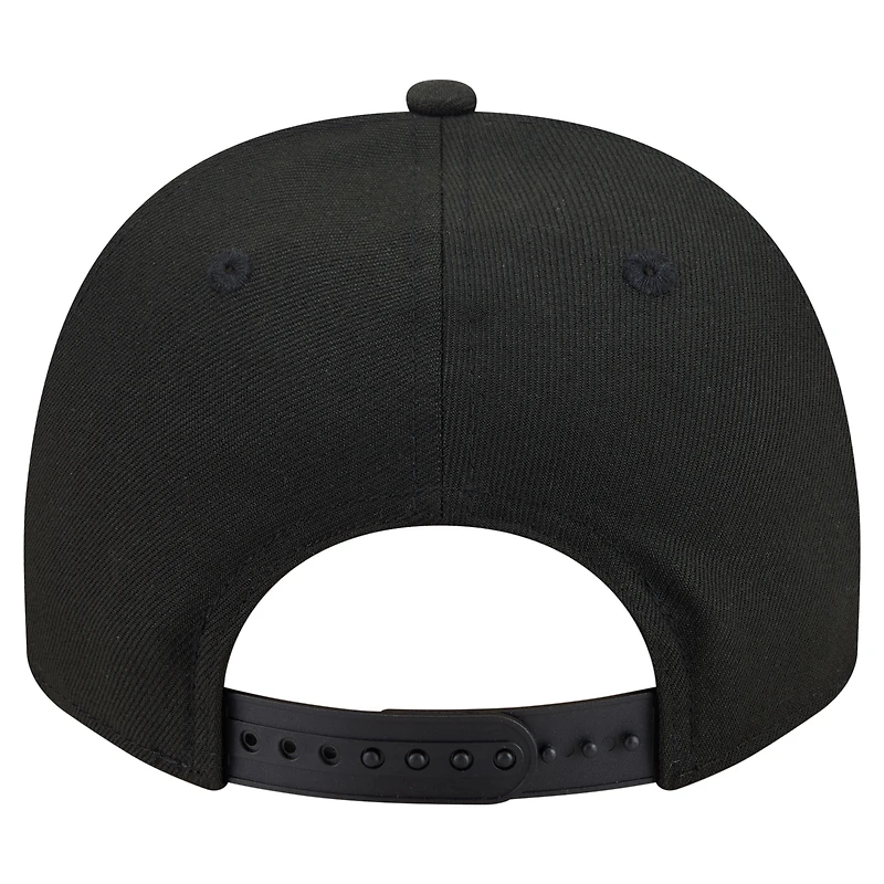 Men's New Era Black Texas Rangers Motion A-Frame 9FIFTY Snapback Hat