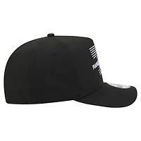 Men's New Era  Black Texas Rangers Motion A-Frame 9FIFTY Snapback Hat