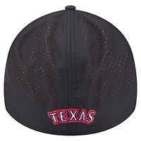 Men's New Era  Black Texas Rangers Night 39THIRTY Flex Hat