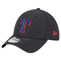 Men's New Era  Black Texas Rangers Night 39THIRTY Flex Hat
