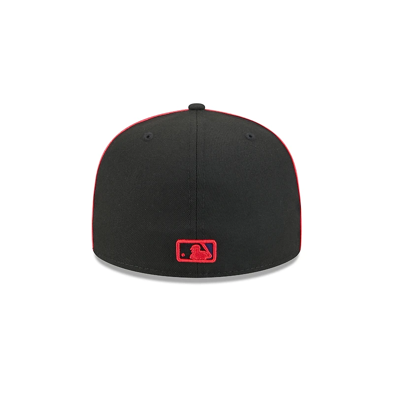 Men's New Era Black Texas Rangers Soutache 59FIFTY Fitted Hat