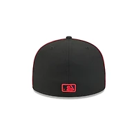 Men's New Era Black Texas Rangers Soutache 59FIFTY Fitted Hat