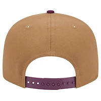 Men's New Era Brown/Purple Texas Rangers Color Pack Two-Tone 9FIFTY Snapback Hat