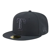 Casquette ajustée New Era 59FIFTY pour homme, coloris anthracite Texas Rangers