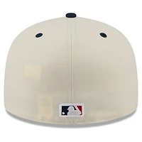 Men's New Era Cream/Navy Texas Rangers USA 250 Fourth of July 59FIFTY Fitted Hat