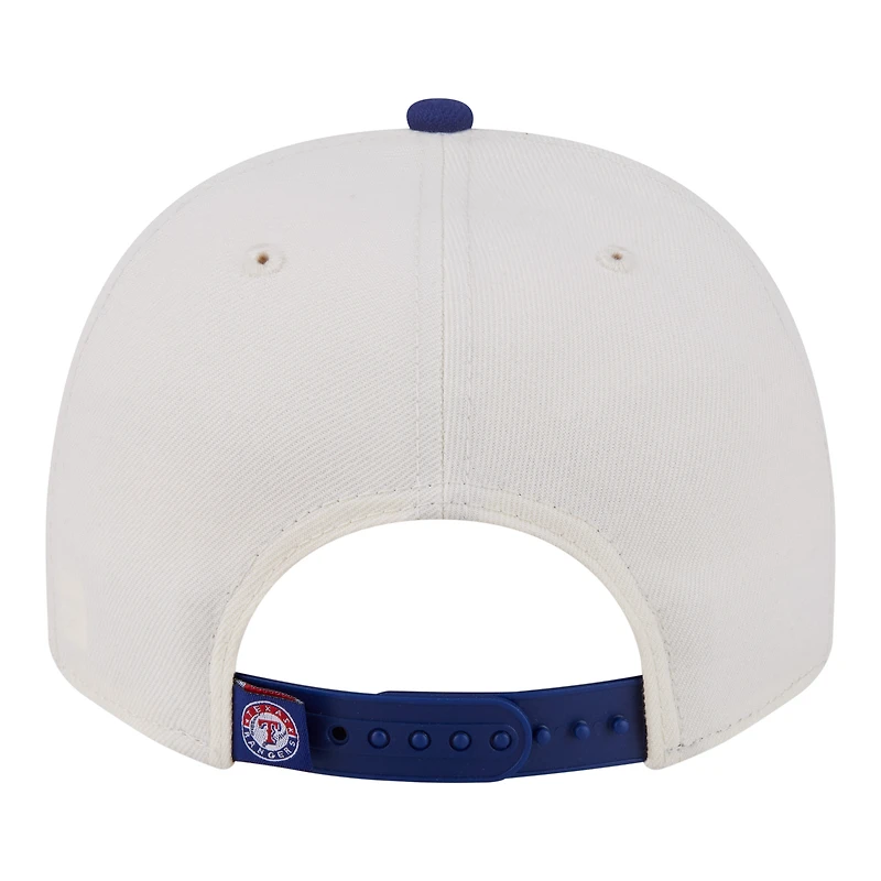 Casquette snapback New Era 9FIFTY Classic A-Frame crème/bleu roi pour homme