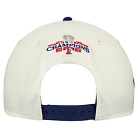 Men's New Era  Cream/Royal Texas Rangers World Series 9FORTY M-Crown A-Frame Adjustable Hat