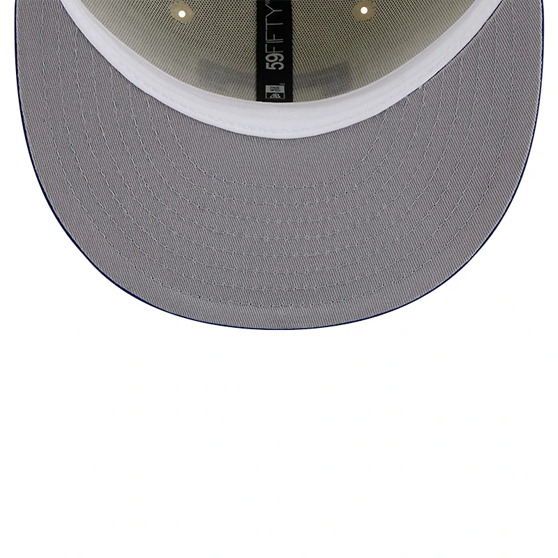 Men's New Era Cream Texas Rangers Cooperstown Collection Chrome 59FIFTY Fitted Hat