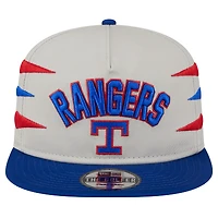 Men's New Era Cream Texas Rangers Iron Golfer Snapback Hat