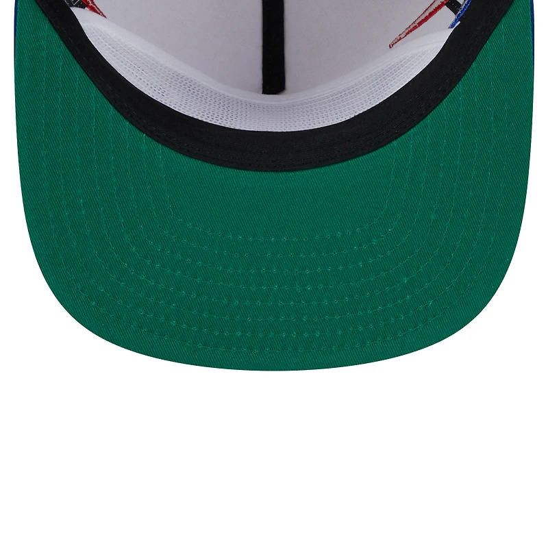 Casquette snapback Texas Rangers Iron Golfer de New Era pour homme, couleur crème