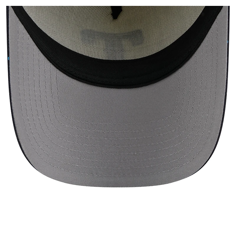 Men's New Era  Cream Texas Rangers Speckle A-Frame 9FORTY Adjustable Hat