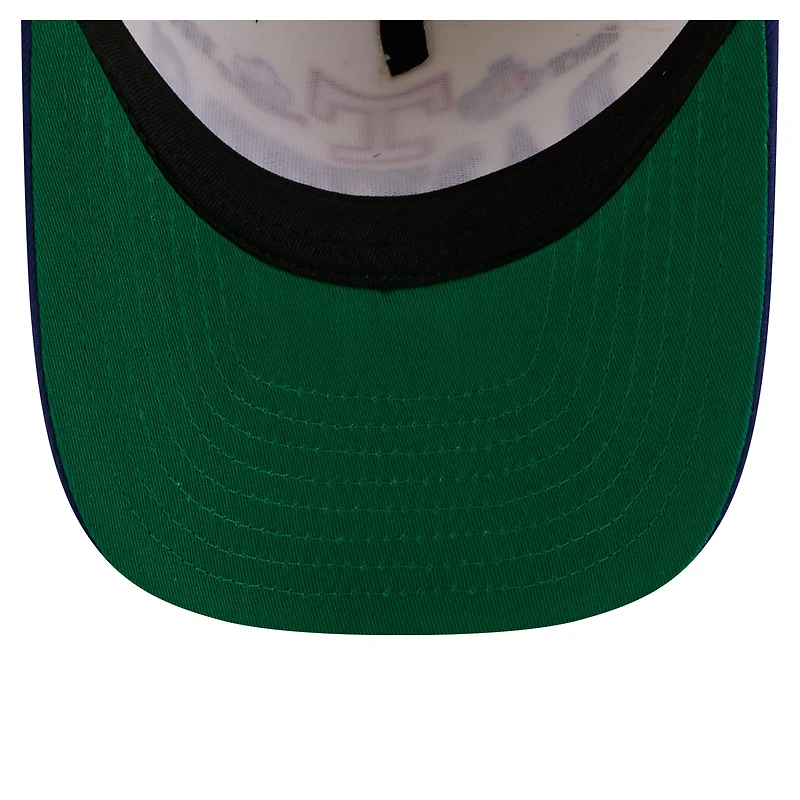 Men's New Era Cream Texas Rangers Throwback Tri-Hit A-Frame 9FIFTY Adjustable Hat