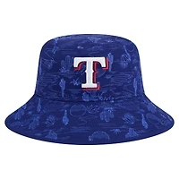 Men's New Era  Dark Blue Texas Rangers 2025 Spring Training All Over Print Bucket Hat