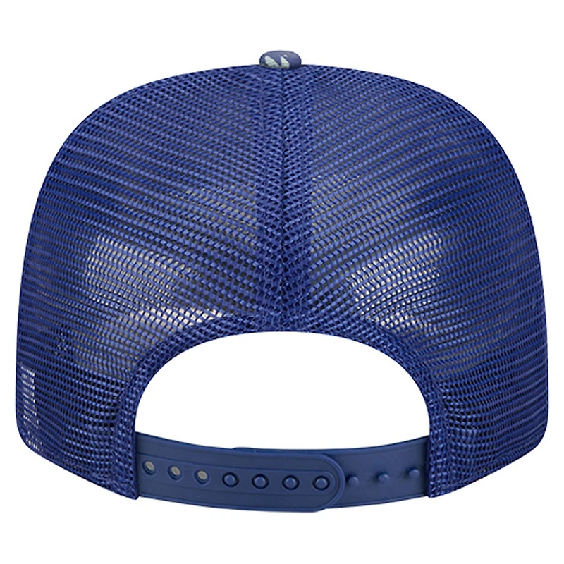 Casquette ajustable New Era Denim/Royal Texas Rangers Aztec Denim 9SEVENTY pour homme