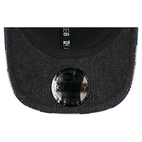 Men's New Era Denim/Royal Texas Rangers Aztec Denim 9SEVENTY Adjustable Hat