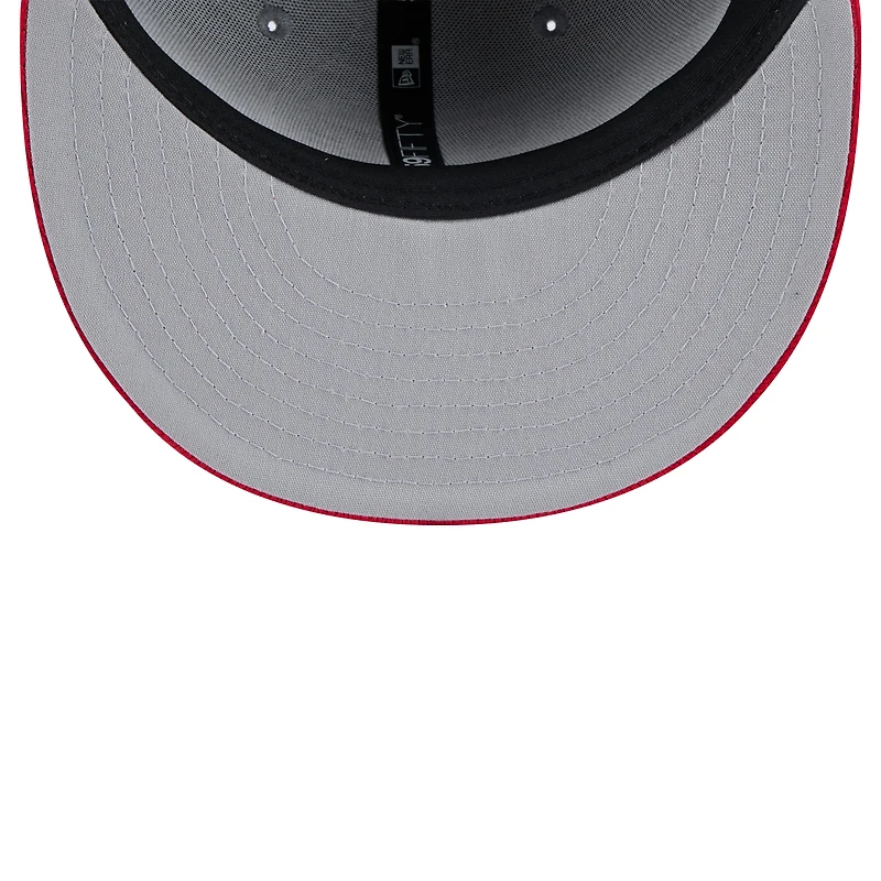 Men's New Era  Gray/Red Texas Rangers 2025 Batting Practice 59FIFTY Fitted Hat