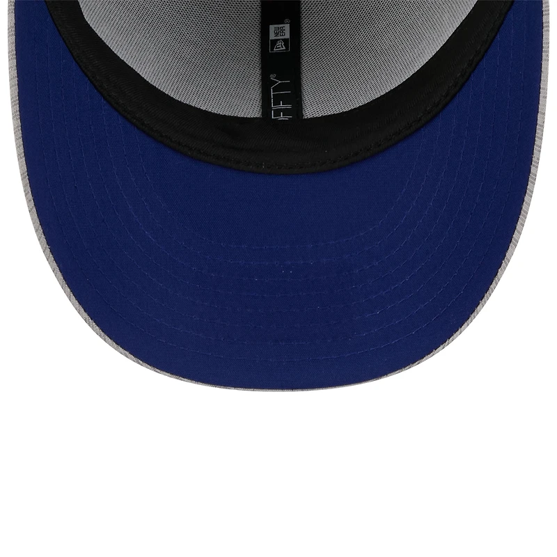Casquette ajustée 59FIFTY à profil bas Texas Rangers 2024 Clubhouse New Era pour homme, grise
