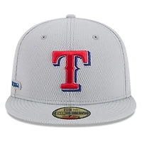 V107988 Ranger Mlb Nwe 2025 Clubhouse Gris 59fifty HATMENHIC 60632145 #39