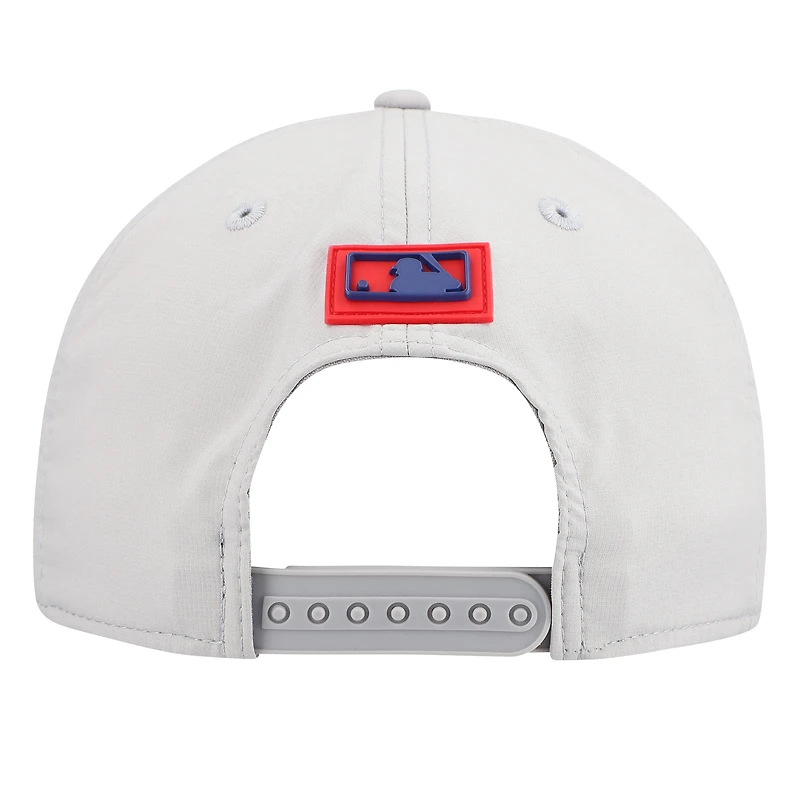 Casquette ajustable New Era grise Texas Rangers 2026 Clubhouse 9SEVENTY pour homme