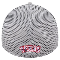 Men's New Era Gray Texas Rangers Visor Paint Splatter 39THIRTY Flex Hat