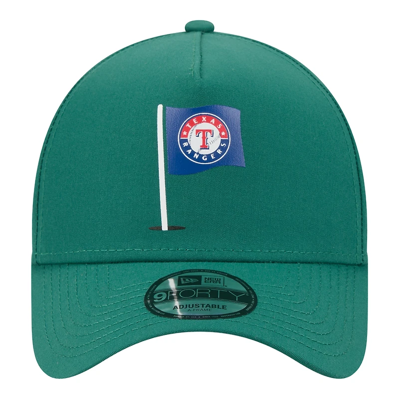 Men's New Era Green Texas Rangers Pin Seeker 9FORTY A-Frame Adjustable Hat