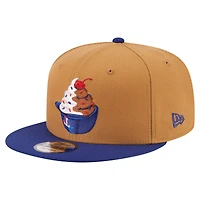 Casquette snapback New Era 9FIFTY kaki/bleu foncé Texas Rangers Ice Cream pour homme