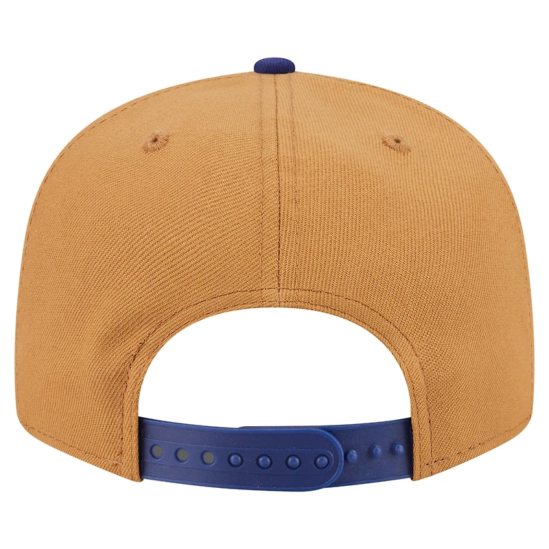 Men's New Era Khaki/Dark Blue Texas Rangers Ice Cream 9FIFTY Snapback Hat
