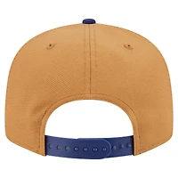 Men's New Era Khaki/Dark Blue Texas Rangers Ice Cream 9FIFTY Snapback Hat