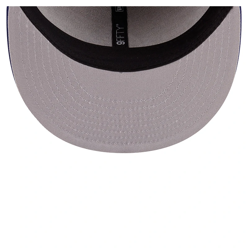 Men's New Era Khaki/Dark Blue Texas Rangers Ice Cream 9FIFTY Snapback Hat