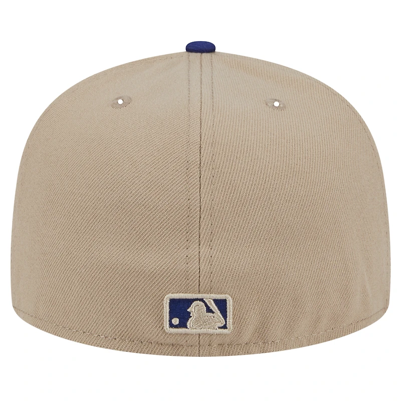Men's New Era Khaki Texas Rangers 59FIFTY Fitted Hat