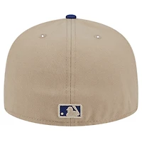 Men's New Era Khaki Texas Rangers 59FIFTY Fitted Hat