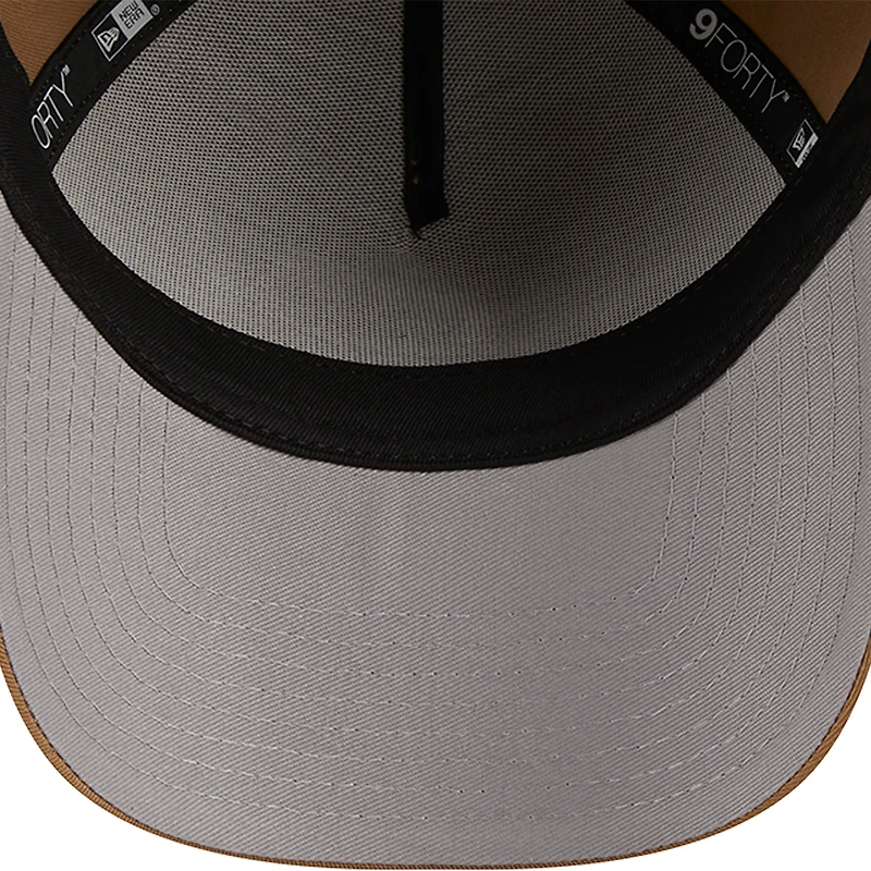 Casquette réglable kaki Texas Rangers A-Frame 9FORTY New Era pour hommes