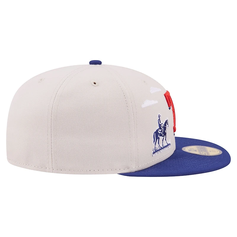 Men's New Era  Khaki Texas Rangers City Icon 59FIFTY Fitted Hat