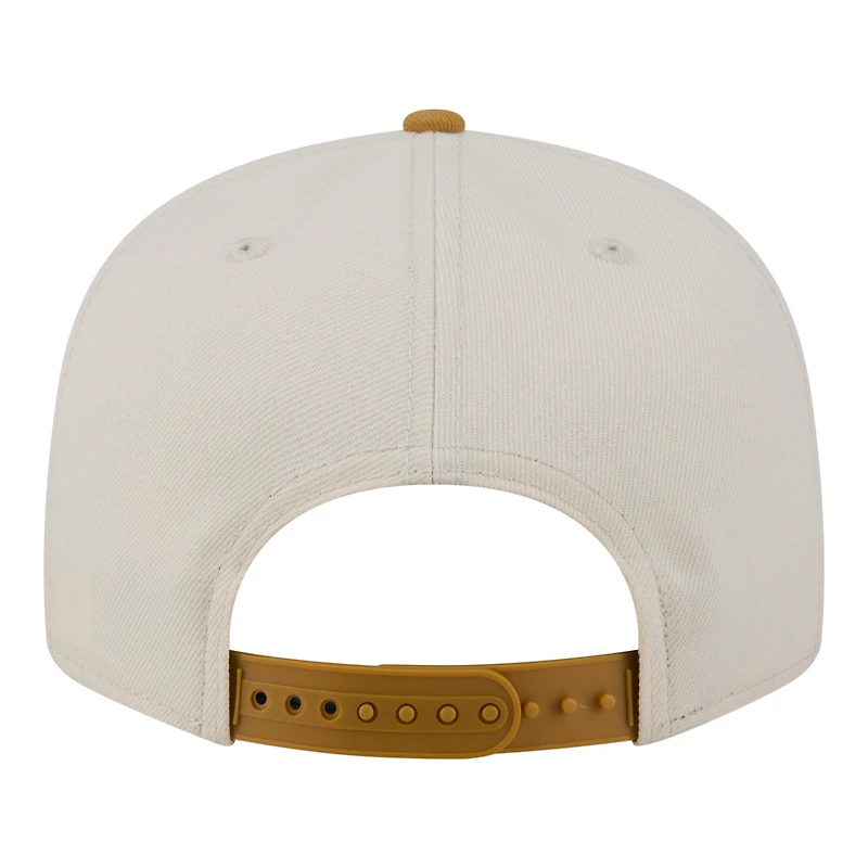 Men's New Era Light Beige/Khaki Texas Rangers Two-Tone Color Pack 9FIFTY Snapback Hat