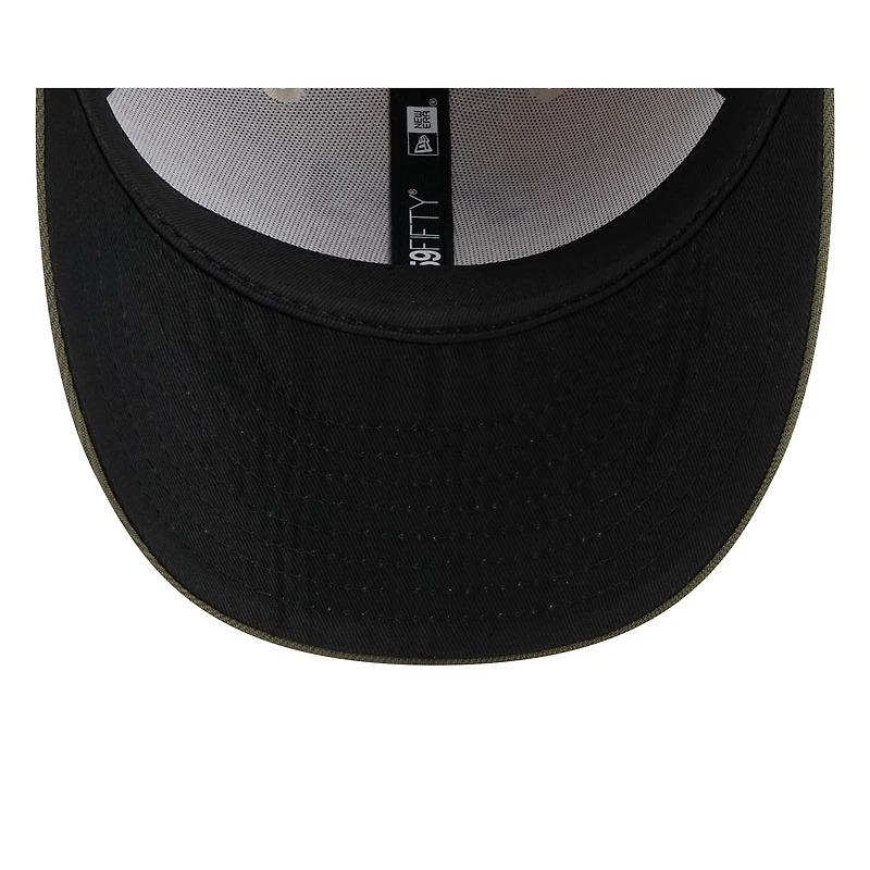 Casquette ajustée 59FIFTY Texas Rangers 2025 pour homme, beige clair/olive, à profil bas, de New Era